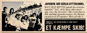 Japanere gør en dårlig byttehandel